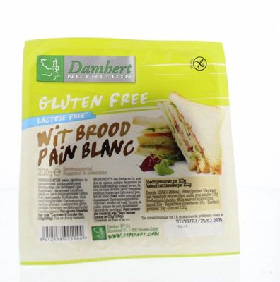 Damhert Witbrood glutenvrij (200 gr)