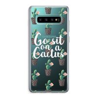 Cactus quote: Samsung Galaxy S10 Plus Transparant Hoesje
