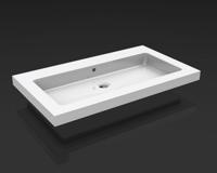 Wiesbaden keramische meubelwastafel 60x46 1 kr.gat