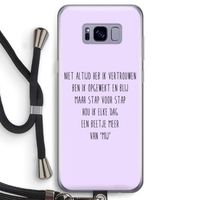 Zelfvertrouwen: Samsung Galaxy S8 Transparant Hoesje met koord