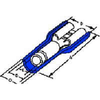 Molex 190020024 Platte stekker (female) 1 stuk(s)