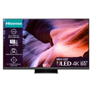 Hisense 65U8KQ tv 165,1 cm (65") 4K Ultra HD Wifi Zwart, Grijs