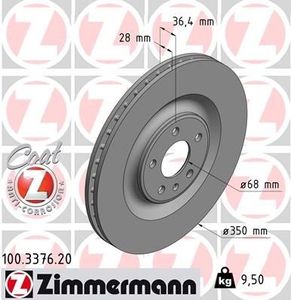 Remschijf Coat Z 100337620