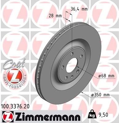 Remschijf Coat Z 100337620