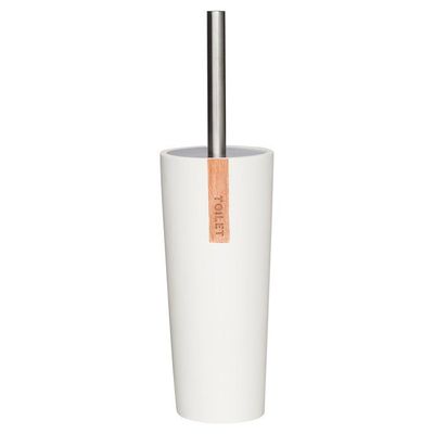 Toiletborstel met Houder Sealskin Pierra Polyresin Wit