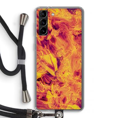Eternal Fire: Samsung Galaxy S21 Plus Transparant Hoesje met koord