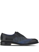 Ferragamo derbies à broderies - Bleu Ferragamo derbies à broderies - Bleu