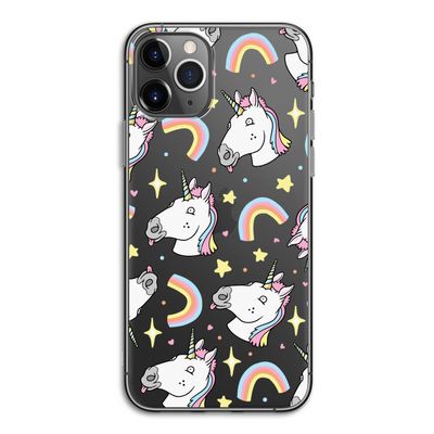 Rainbow Unicorn: iPhone 11 Pro Transparant Hoesje