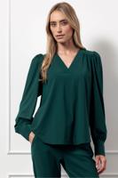 Studio Anneloes Emmarie Top 13171 T-shirt Lange Mouw 7800 Bottle Green