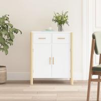 Dressoir 62x38x75 cm bewerkt hout wit - thumbnail