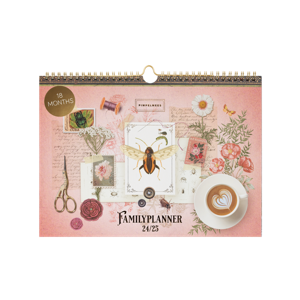 Pimpelmees Family Planner 18 maanden 2024-2025 Peach