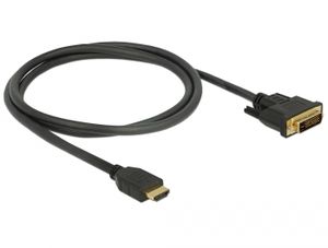 DeLOCK 85652 video kabel adapter 1 m HDMI Type A (Standaard) DVI Zwart