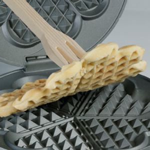 Cloer 1629 wafelijzer 5 wafel(s) 930 W Zwart, Metallic