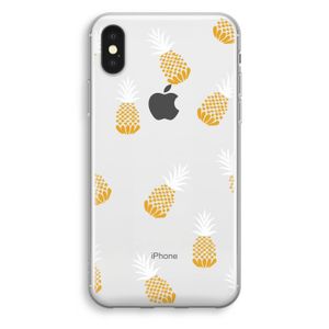 Ananasjes: iPhone X Transparant Hoesje