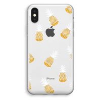 Ananasjes: iPhone X Transparant Hoesje