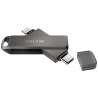 SanDisk iXpand® Luxe USB-stick 256 GB Zwart SDIX70N-256G-GN6NE Apple Lightning, USB-C USB 3.1 (Gen 1)