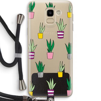 Sanseveria: Samsung Galaxy J6 (2018) Transparant Hoesje met koord