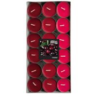 Geur theelichtjes/waxinelichtjes - Mega pack - 36x - Cherry aroma - 4,5 branduren