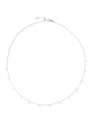 Djula collier 13 Tassels en or blanc 18ct orné de diamants - Argent