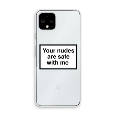 Safe with me: Pixel 4 Transparant Hoesje