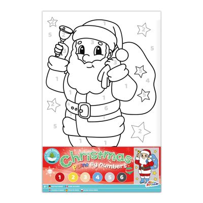 Creative Craft Group Xmas canvas schilderen op nummer - kerstman