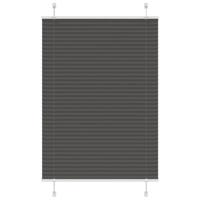 VidaXL Plissé rolgordijn 85x150 cm stofbreedte 84,4 cm polyester zwart