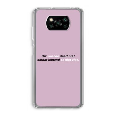 uw waarde daalt niet: Xiaomi Poco X3 Pro Transparant Hoesje
