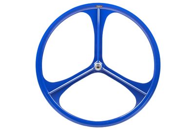 Teny Rim Tri Spoke Fixed Gear Achterwiel - Blauw Teny Rim Tri Spoke Fixed Gear Achterwiel - Blauw