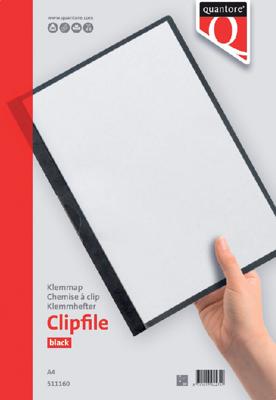 5 Zwarte klemmappen van Quantore