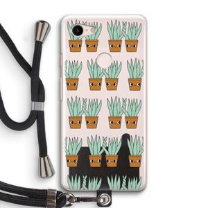 Sansevieria: Pixel 3 Transparant Hoesje met koord