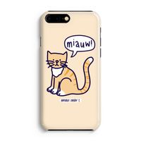 Miauw: iPhone 8 Plus Volledig Geprint Hoesje