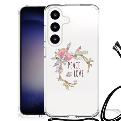 Samsung Galaxy S24 Stevig | Bumper Hoesje | Boho Text Samsung Galaxy S24 Stevig | Bumper Hoesje | Boho Text