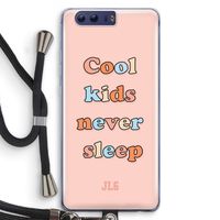 Cool Kids Never Sleep: Honor 9 Transparant Hoesje met koord