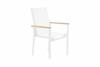 Venture Design 9291-400 tuinstoel Lounge Harde stoel Harde rugleuning Metaal, Polyvinyl chloride (PVC) Wit