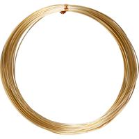 Creativ Company Alu draad, rond, dikte 1 mm, goud, 16 m/ 1 rol