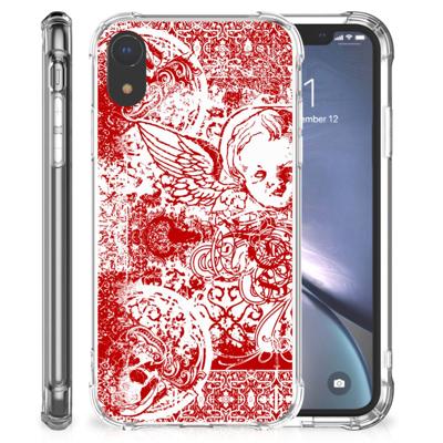 Extreme Case Apple iPhone Xr Angel Skull Rood Extreme Case Apple iPhone Xr Angel Skull Rood