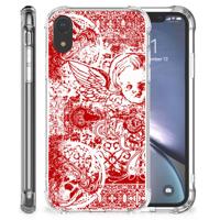 Extreme Case Apple iPhone Xr Angel Skull Rood