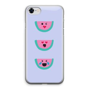 Smiley watermeloen: iPhone 8 Transparant Hoesje