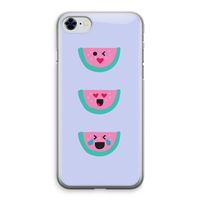 Smiley watermeloen: iPhone 8 Transparant Hoesje