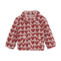 Daily7 winter winterjas meisjes - roze - teddy/hart