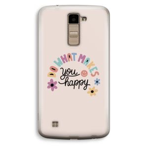 Happy days: LG K10 (2016) Transparant Hoesje