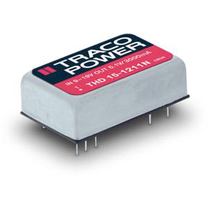 TracoPower THD 15-4811N DC/DC-converter, print 48 V/DC 5.1 V/DC 3 A 15 W Aantal uitgangen: 1 x Inhoud 1 stuk(s)