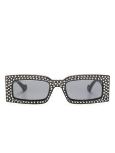 Gucci Eyewear lunettes de soleil à plaque logo - Noir