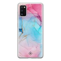Samsung Galaxy A41 siliconen hoesje - Marble colorbomb