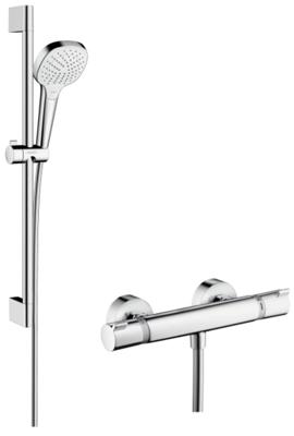 Hansgrohe Croma Select E Vario / Ecostat Comfort douchecombinatie 65 cm Wit-Chroom