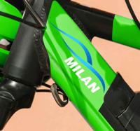 Sticker voor fiets gepersonaliseerd met naam - thumbnail