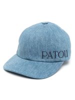 Patou casquette en jean à logo brodé - Bleu - thumbnail