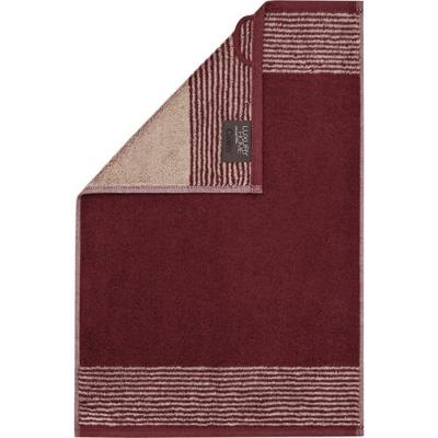 Cawö Cawö Two-Tone Gastendoekje 30x50 bordeaux