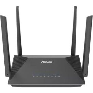 ASUS RT-AX52 AX1800 AiMesh draadloze router Gigabit Ethernet Dual-band (2.4 GHz / 5 GHz) Zwart