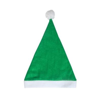 Kerstmuts - groen - volwassenen - polyester?- 59 cm - kerstaccessoires